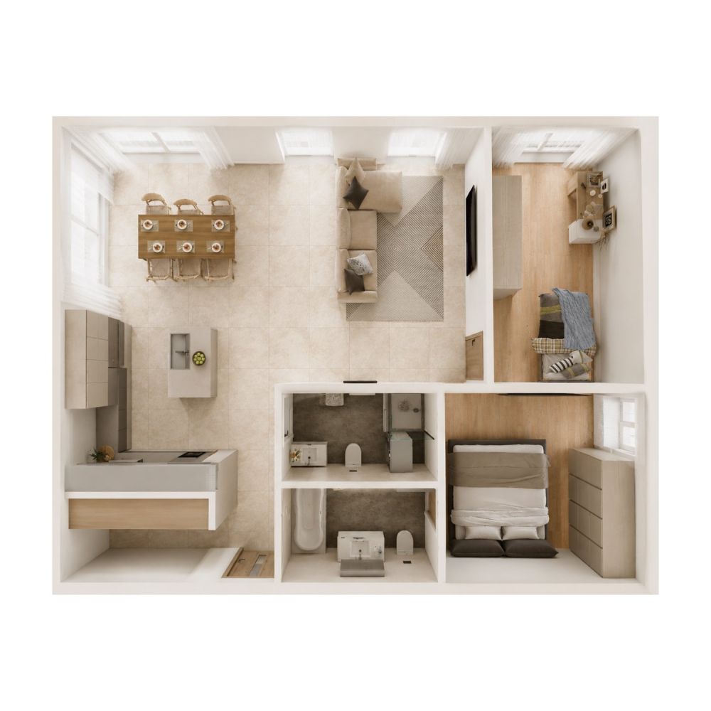 Appartement neuf de 3.5 pièces avec vue et balcon à Bramois -  Bild 3