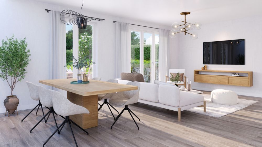 Neubauprojekt Hohle Gasse mit drei 7.5-Zimmer-Reihenhäuser (Haus 3) - Visualisierung