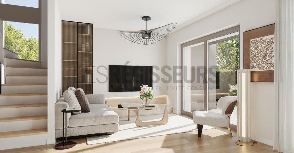 Trois villas contemporaines THPE avec jardin privatif - Maison 5 pièces - image - 4
