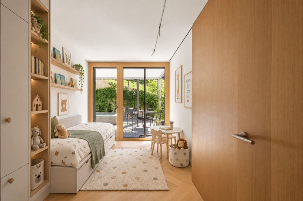 Euthal: Design trifft Natur, Gartenoase am Sihlsee - Kinderzimmer (Wohnidee)