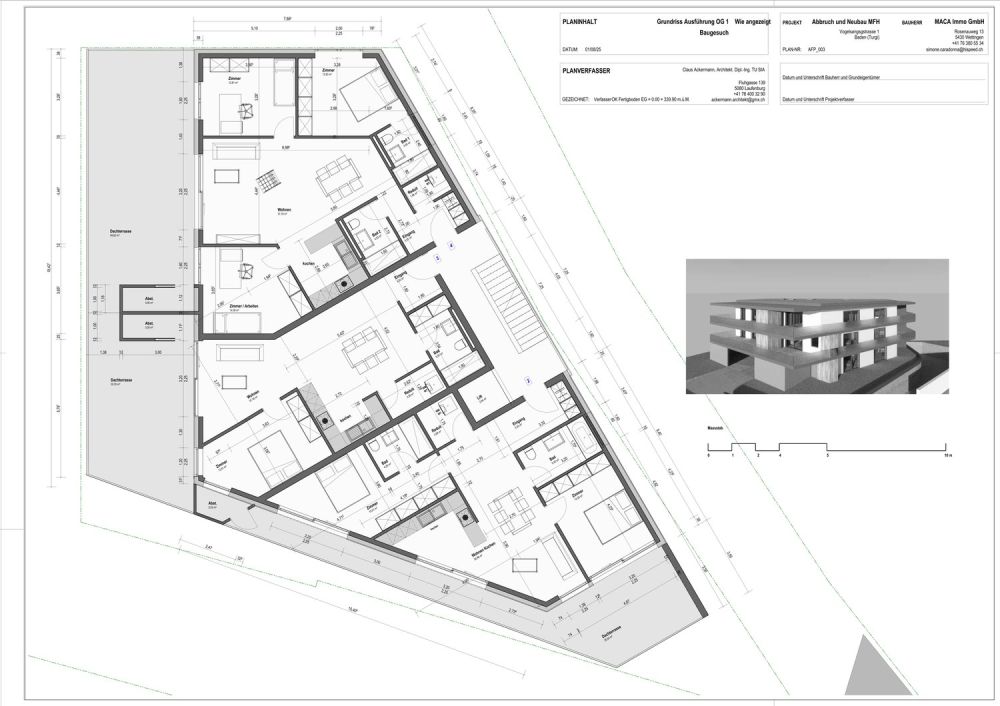 Moderne 3.5-Zimmer-Neubauwohnung mit grosszügiger Terrasse in Turgi - Minergie-P-zertifiziert -  Bild 4