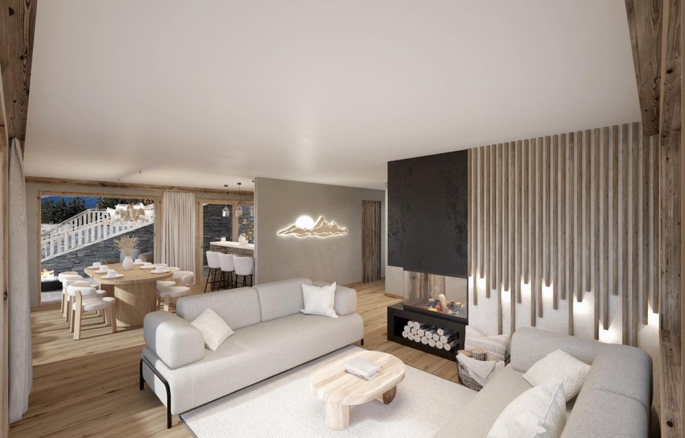 Luxuriöses Chalet mit 4,5 Zimmern in Crans-Montana auf Plan (mit Baugenehmigung) -  Bild 4