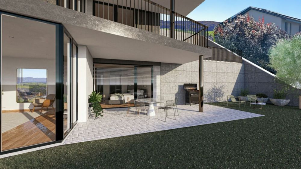 Neubau-Gartenwohnung Nr. 7: 2 Nasszellen, Sitzplatz, 110 m² Garten, Carport, Keller, WM/TU - Bild 8