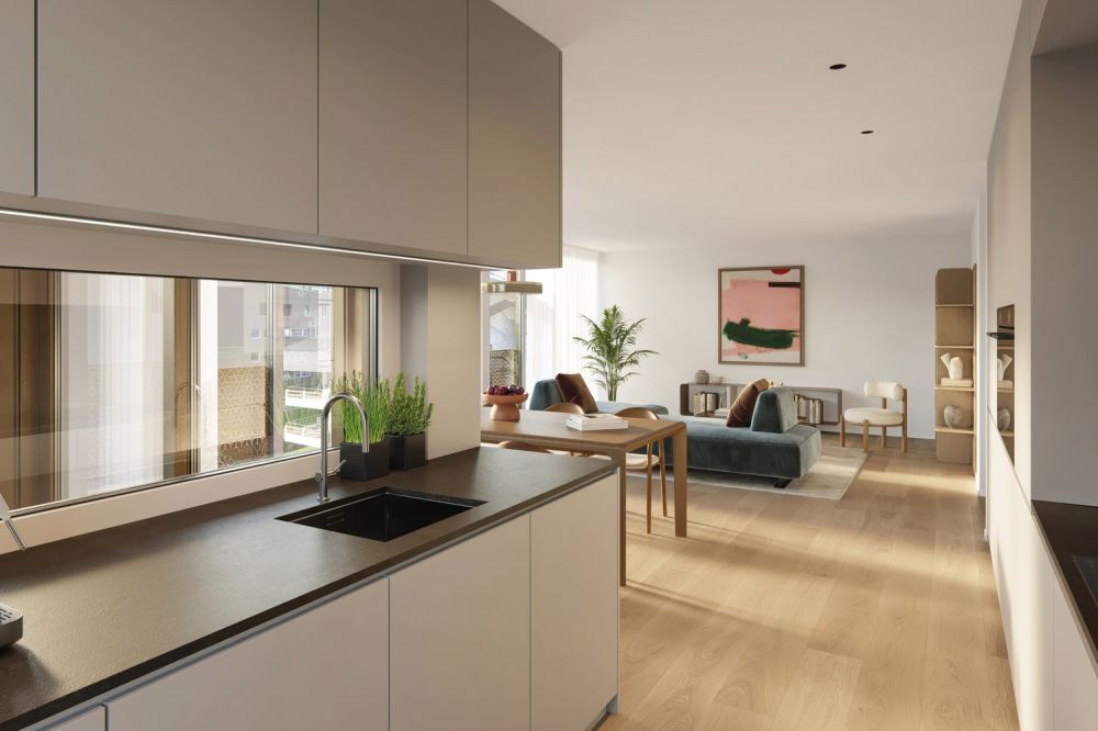 4.5 Zi. Neubauwohnung mit Loggia 3.B - Wohnraum Wohnungstyp B