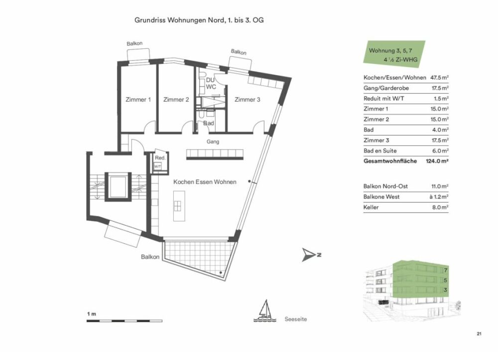 4.5 Zimmerwohnung im 2. OG - Whg. 05 -  Bild 8