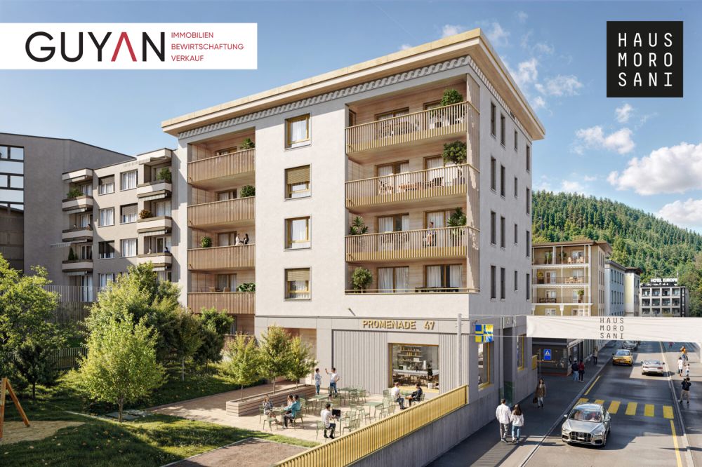 3 1/2-ZW NEUBAU HAUS MOROSANI, NR. 1.01 (Erstwohnung) - Visu_Ansicht_Logo (1)