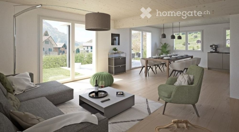 Freistehendes EFH 6½ Zi. | 195 m² | Bergsicht | Innenausbau frei wählbar | Seelisberg UR -  Bild 1
