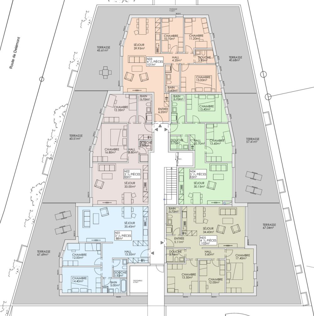 Rossemaison - Appartement neuf de 3.5 pièces Minergie-P avec terrasse -  Bild 13