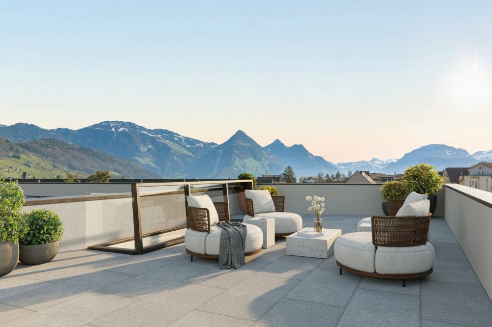 4.5 Zi. Neubau-Attika mit Dachterrasse - Dachterrasse Attika