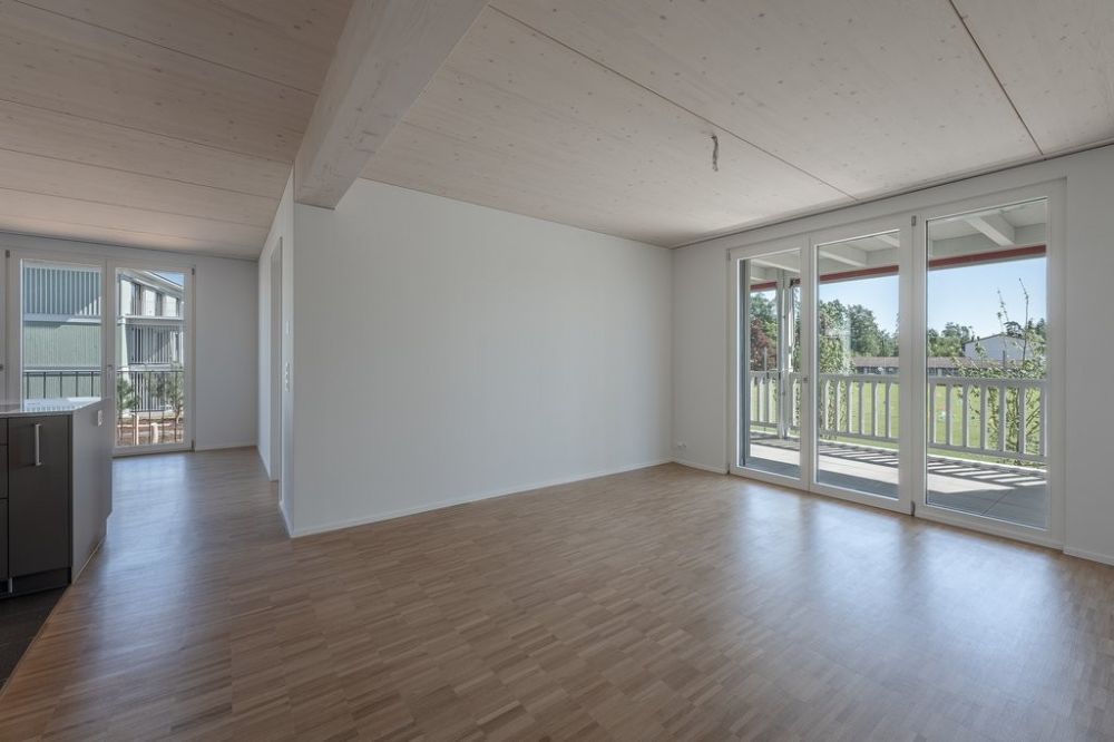 Attraktive 3.5 Zimmer-Wohnung mit grosszügigem Sitzplatz zu vermieten! - Wohnzimmer