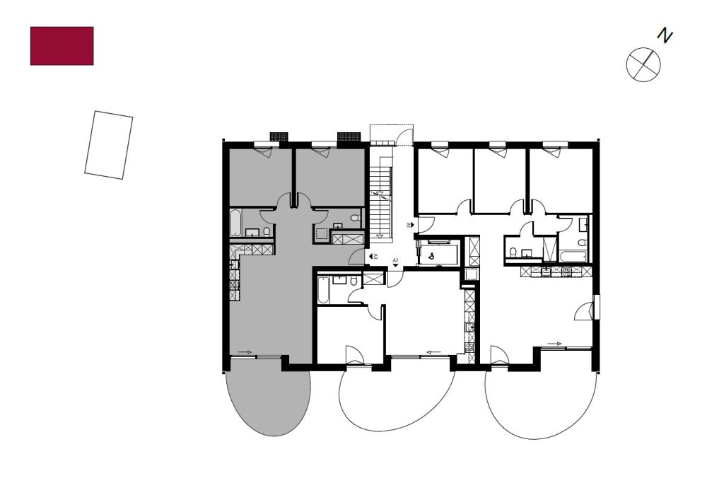 Appartement A3 - 3,5 Zimmer - Plan A3