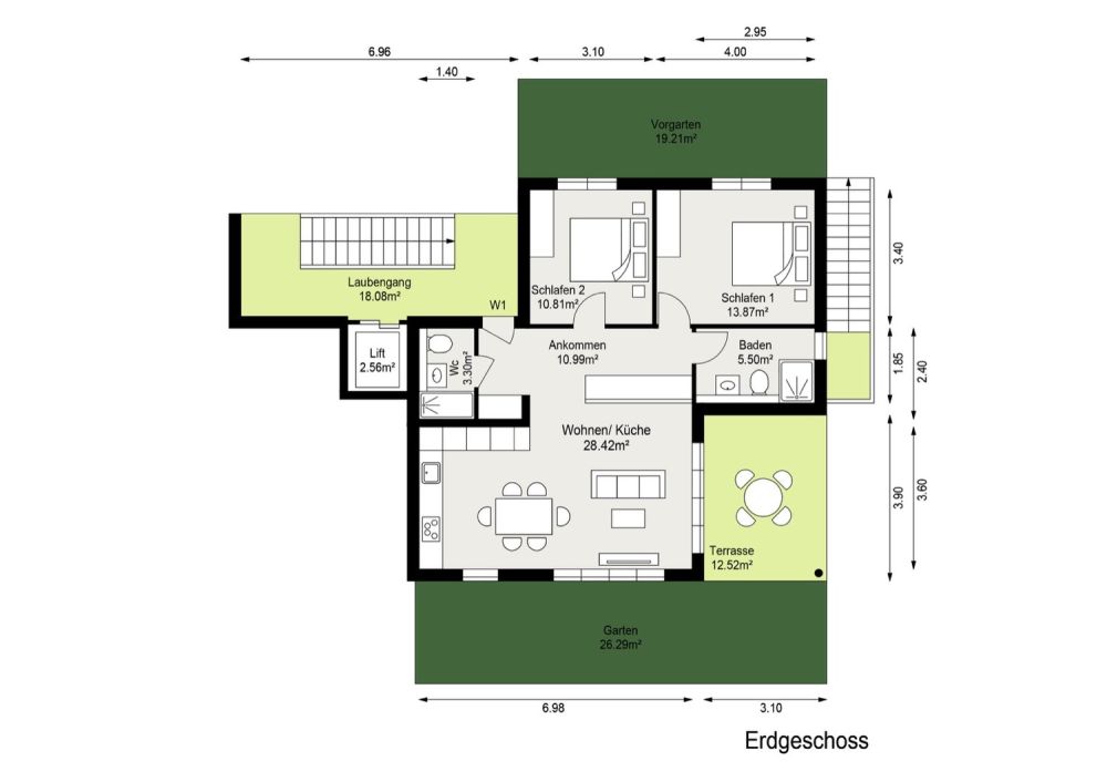 3.5-Zimmer-Gartenwohnung im Minergie-P-Neubau Laufental 40 -  Bild 7