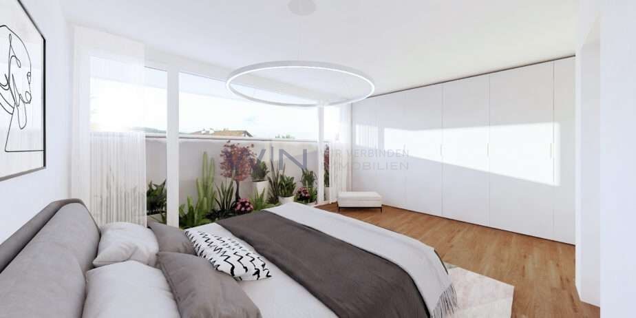 Gartenglück auf zwei Ebenen - Schlafzimmer