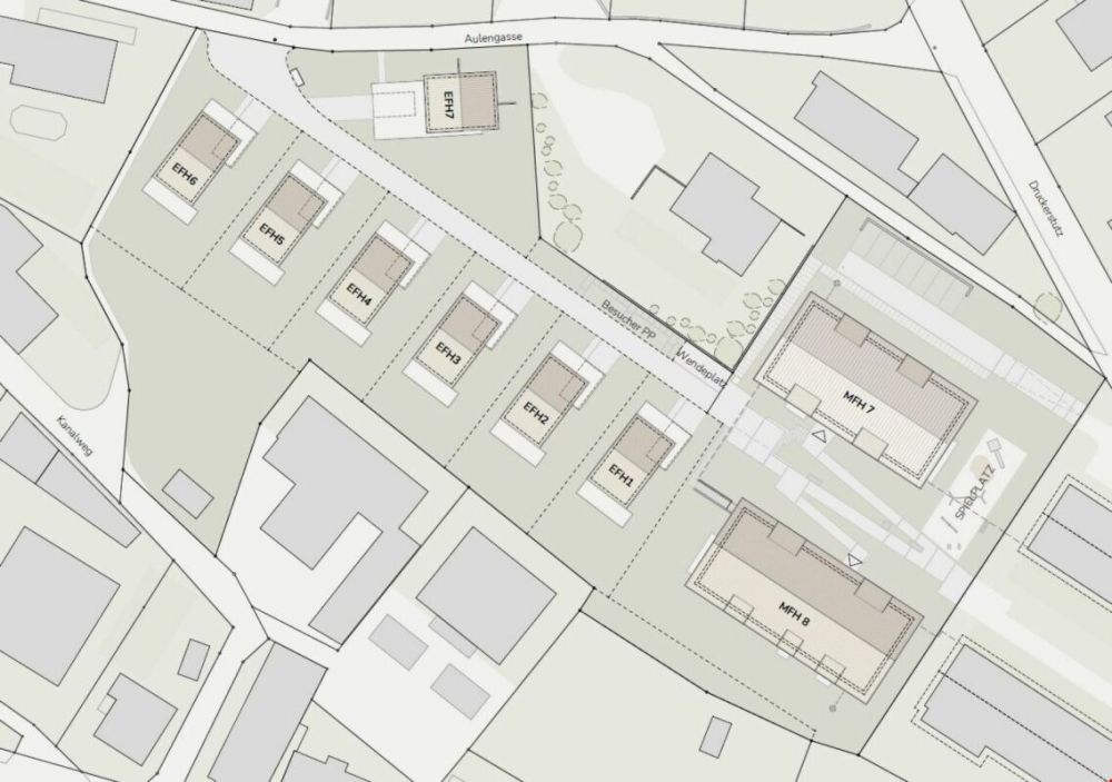 Freisehendes Einfamilienhaus - 4.5 Zimmer  -> Neubau - Situation