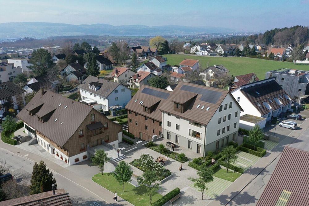 BEZUGSBEREIT AB DEZEMBER 2026! Landwohnen in Stadtnähe: Neubauwohnungen im Herzen des Dorfes Wermatswil -  Bild 4
