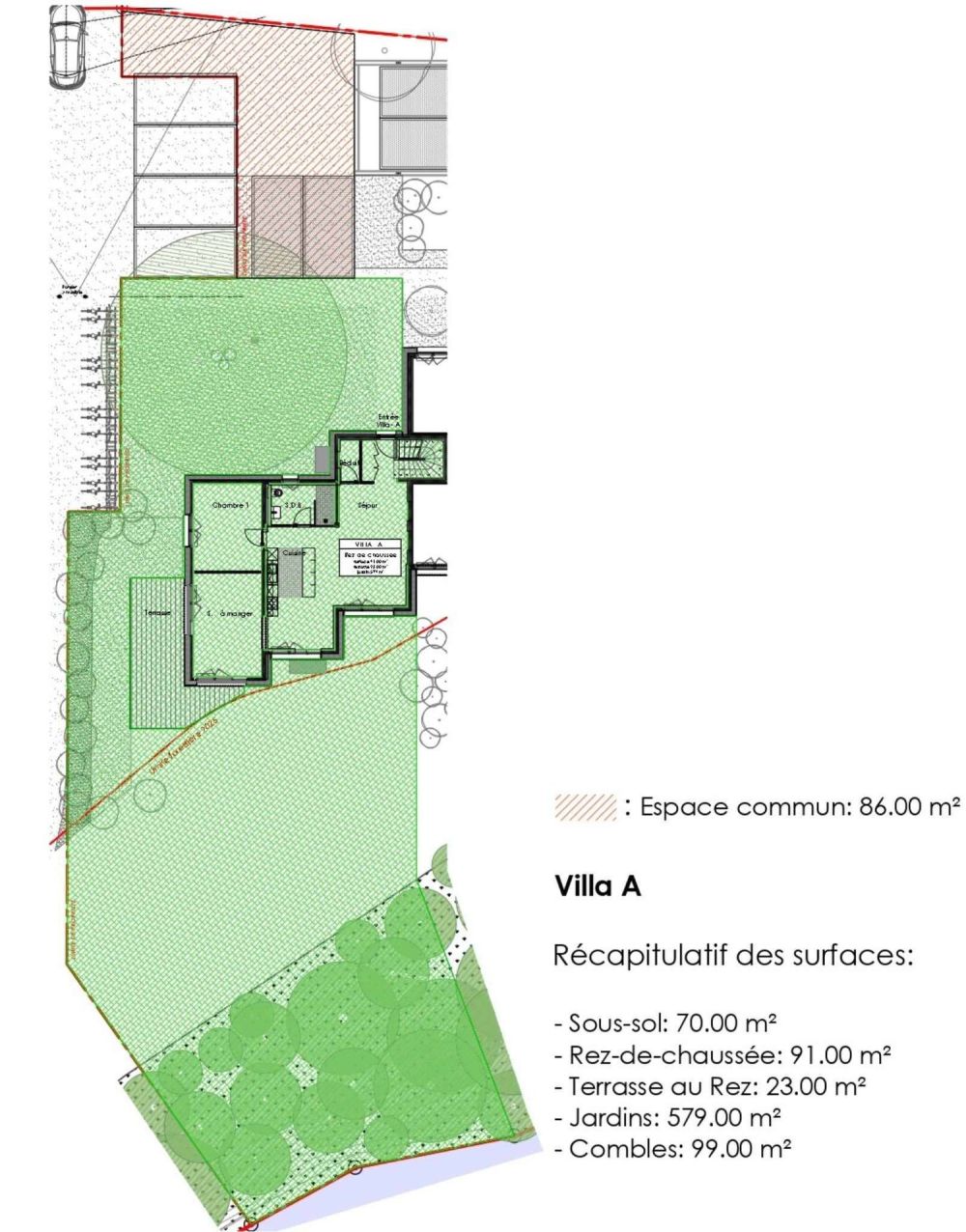 LE LOGIS - Villa "A" - Villa mitoyenne neuve de 6.5 pièces - Extérieur