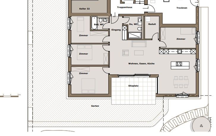 Moderne 5.5-Zimmer-Neubau-Gartenwohnung mit Einstellhalle in Ruswil - Bild 4