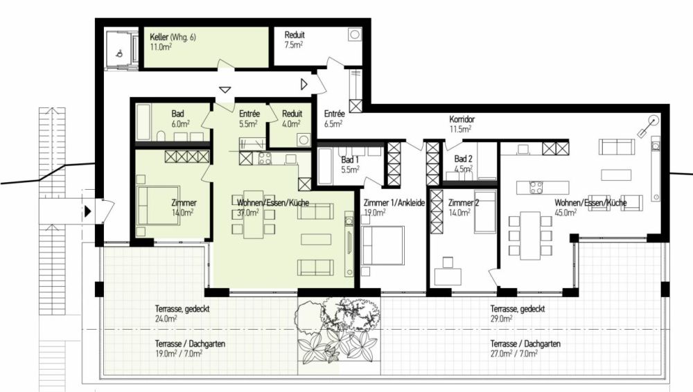 Neubau Terrassenwohnungen - Döttingen (5C) -  Bild 8