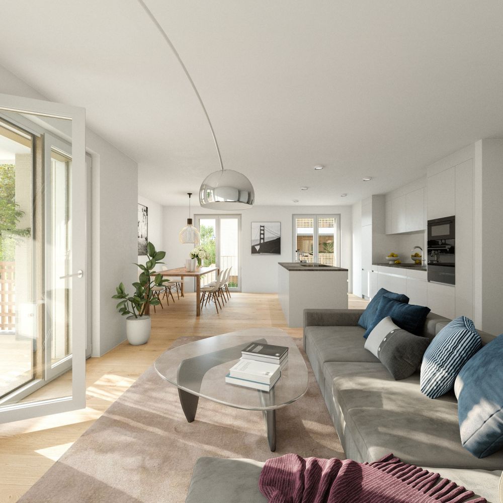 4.5-Zimmer-Neubauwohnung mit Balkon in Zweidlen - Bild 1