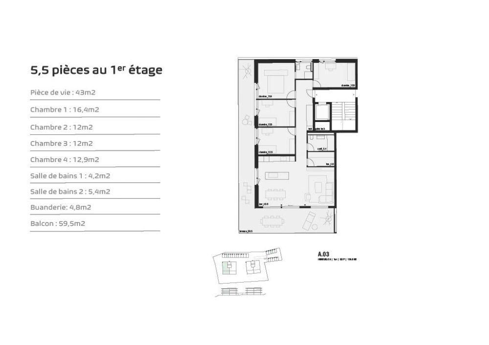 Chermignon, dernier 5.5 pièces neuf en cours de construction -  Bild 7