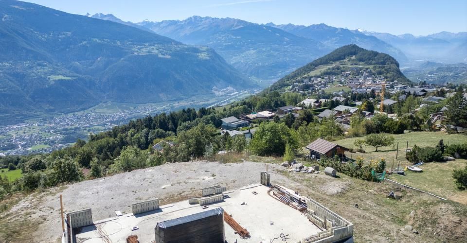 6000.Vue panoramique - Projet Chalet à vendre à Sergnou -Crans-Montana - Chalet 9.5 pièces - image - 2