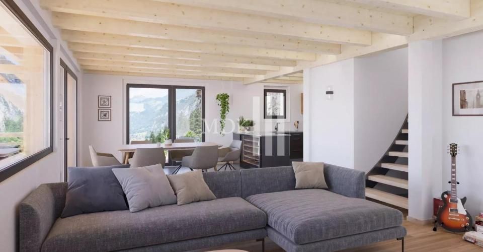 Chalet neuf avec permis de construire en vigueur à Val-d'Illiez - Chalet 4.5 pièces - image - 3