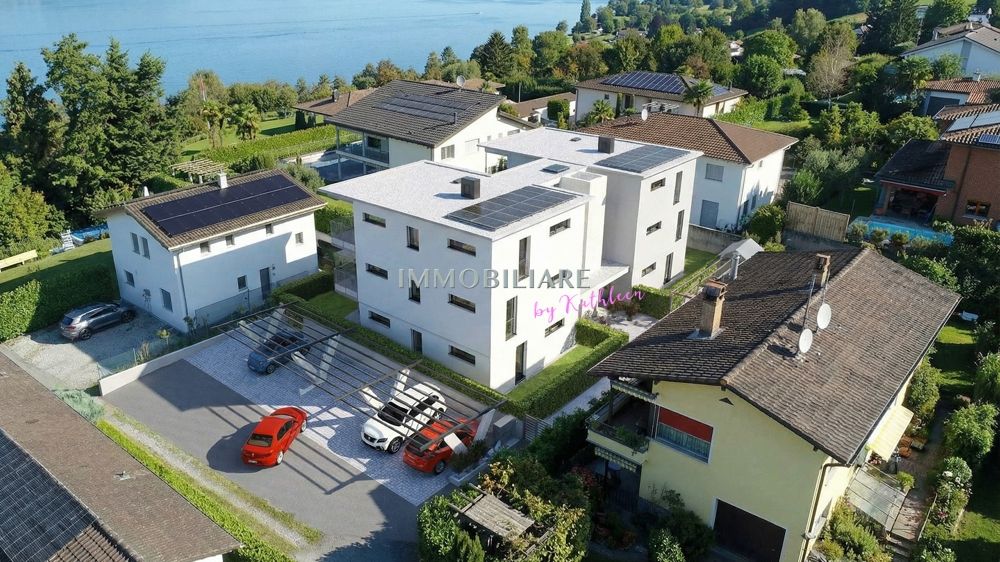 Modernes Neubau-Penthouse mit Seesicht in Piazzogna, ruhig, zentral - Aussenvisu See