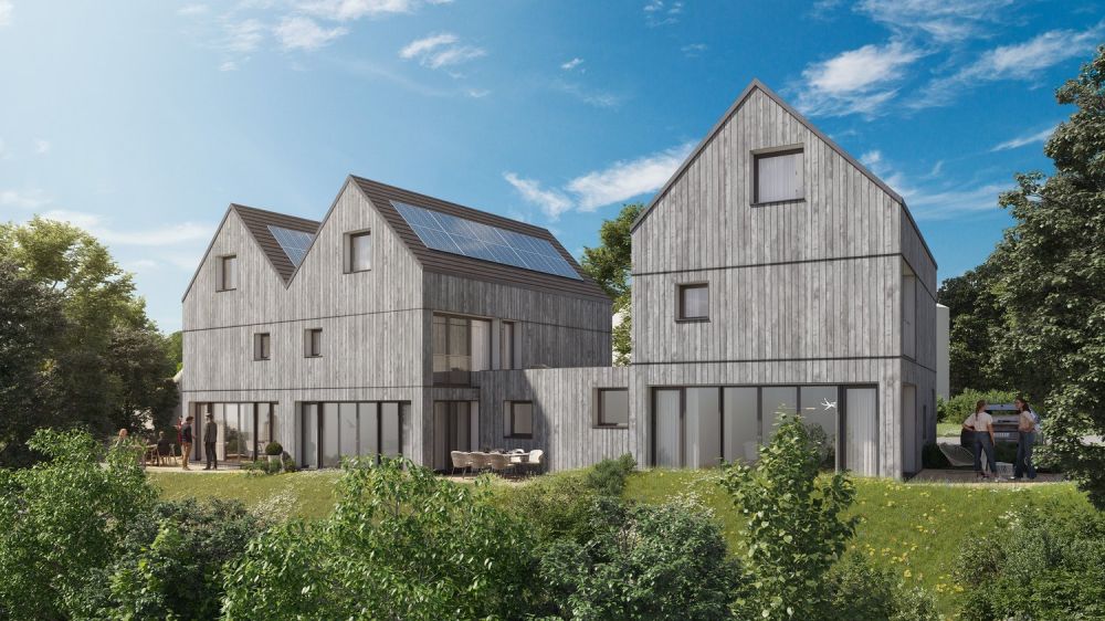 Grande villa Minergie jumelée, vente sur plan, 100% en ossature bois -  Bild 1