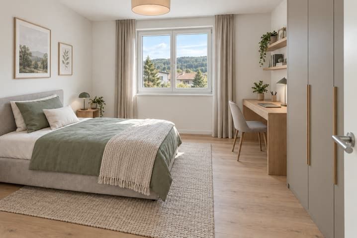 Attique d'exception à Delémont - Terrasse panoramique et vue sur le Béridier -  Bild 9