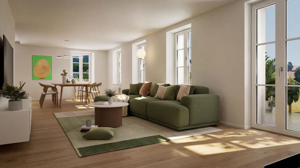 2,5-Zimmer-Umbau-Eigentumswohnung mit Privatsphäre in Lüterswil (Bucheggberg) -  Bild 1