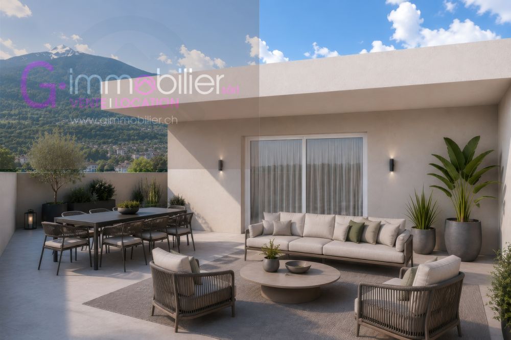 Magnifique - Attique 3,5 pièces terrasse panoramique -  Bild 1