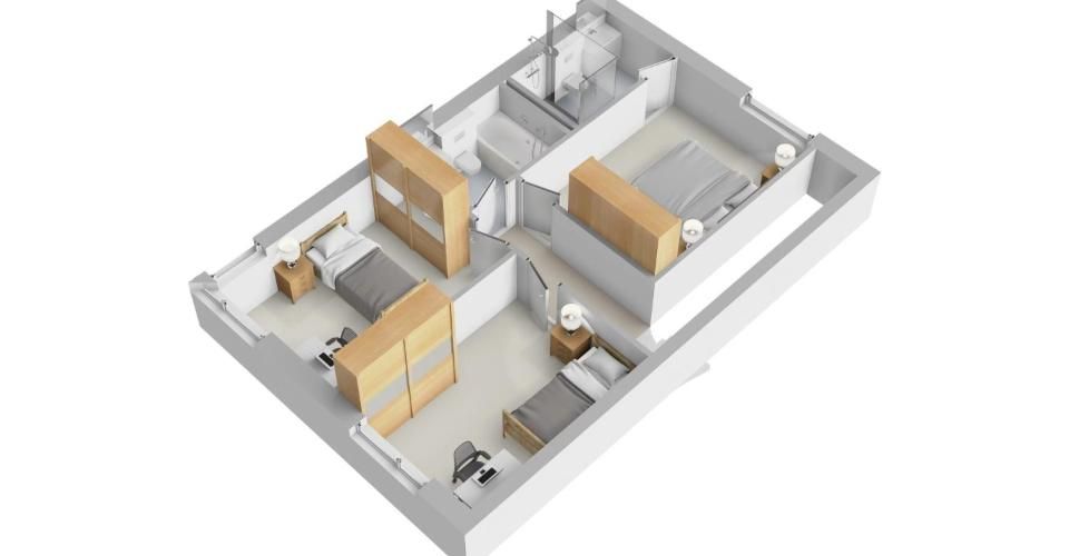 Élégante villa jumelle contemporaine HPE sur plan - Villa 6 pièces - image - 10