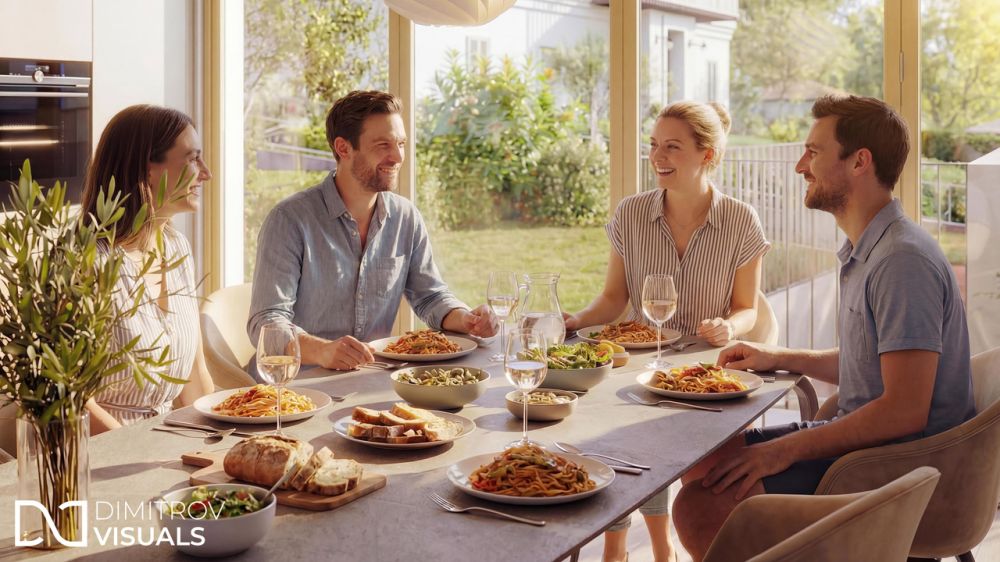 Neubauprojekt "FÜNF ZÄMME" (HAUS A) - Visualisierung