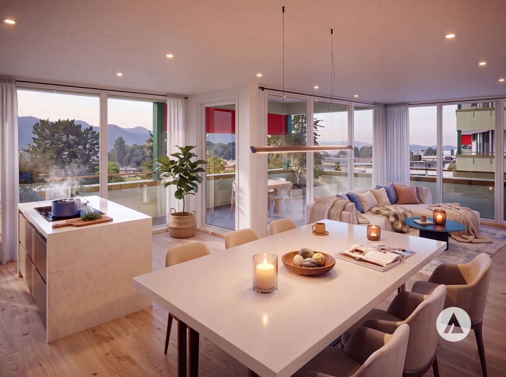 Neubauprojekt Gwattmoos: 3½-Zimmerwohnung im 1. OG, Haus C -  Bild 1