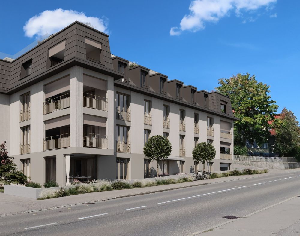 «B27» - Ihr nachhaltiges Domizil mit Stil in Oberuzwil. - «B27» Fassadenansicht