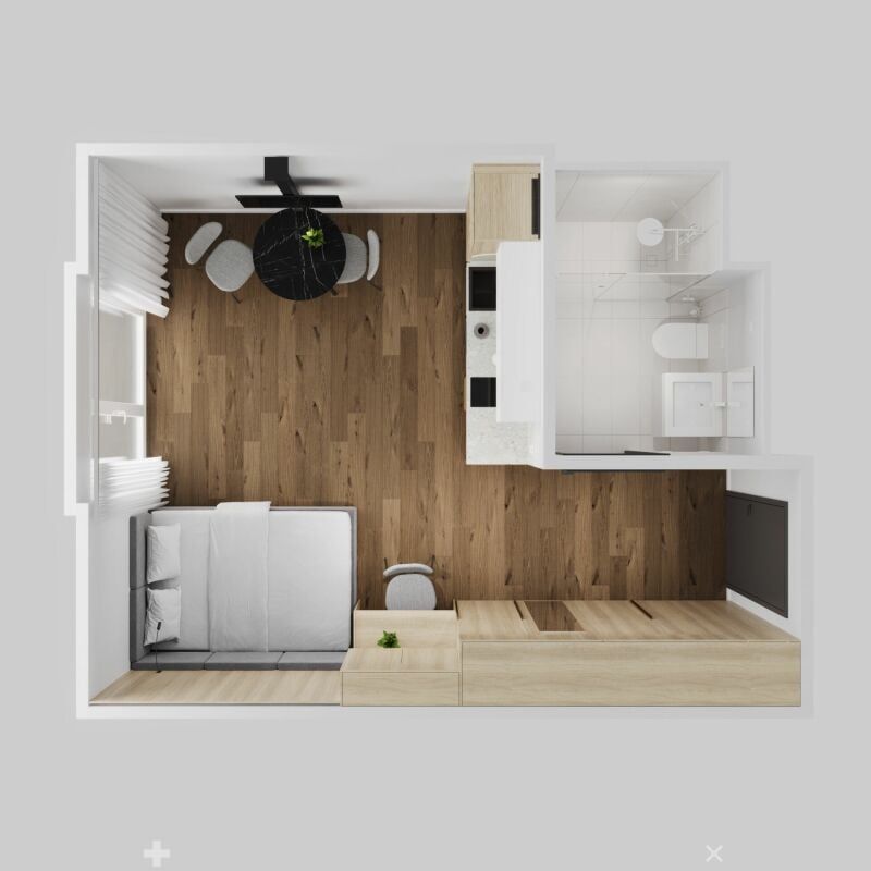 Vollmöbliertes BASIC Apartment - 25 m2 -  Bild 7