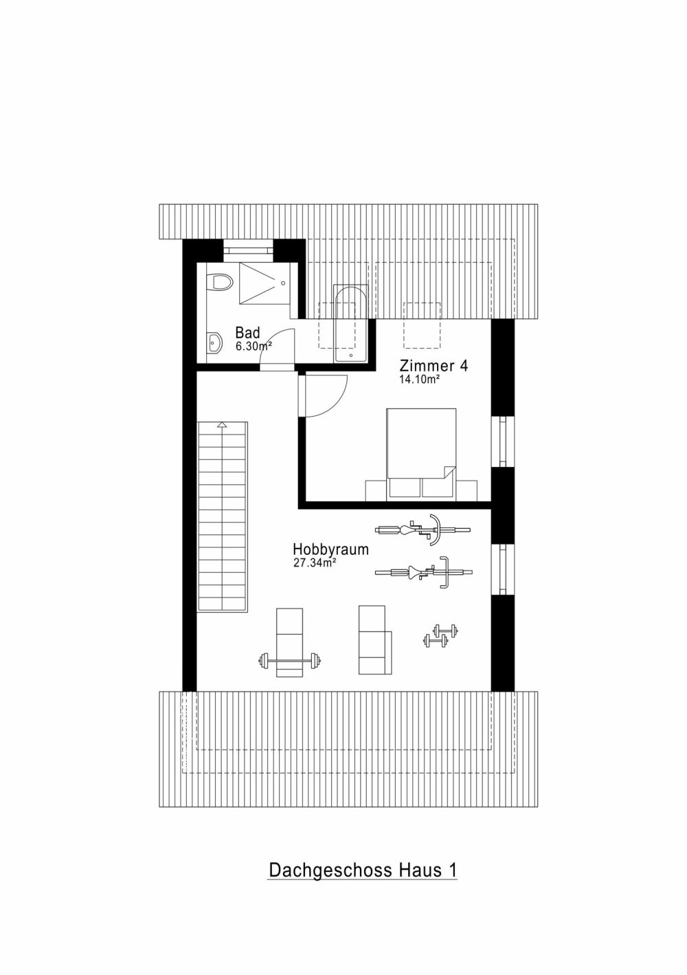 Neues exklusives 6 - 7.5-Zimmer Doppeleinfamilienhaus - Dachgeschoss