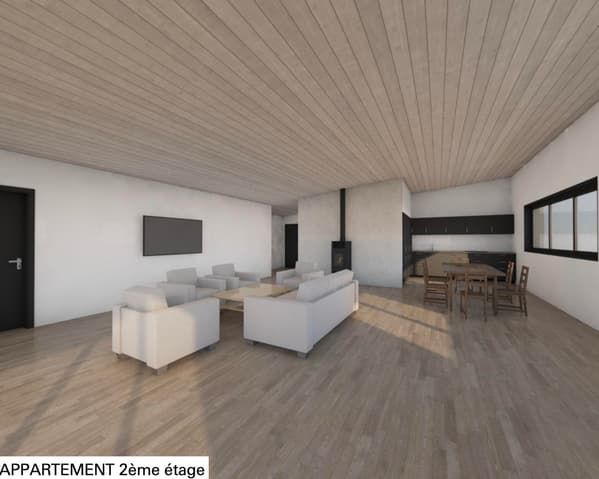Fétigny, à vendre, attique de 3.5 pièces, 103 m2, terrasse de 51 m2 -  Bild 1