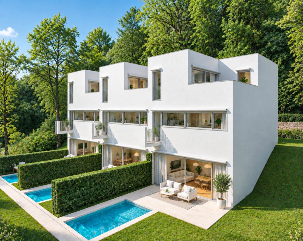 Moderna casa contigua con giardino a Villa Luganese -  Bild 5
