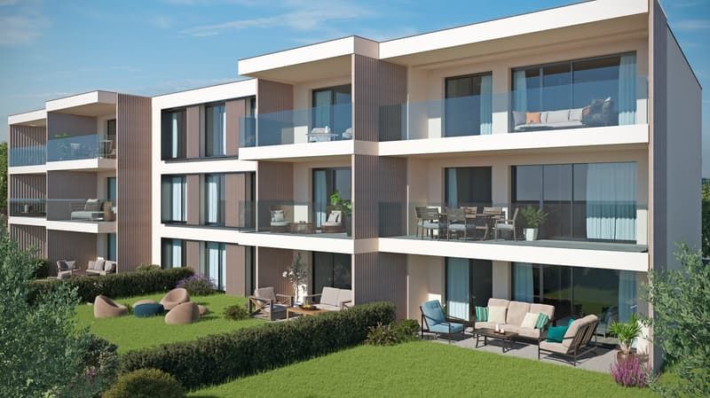 Nouveau projet à Bevaix – Appartement de 2,5 pièces au rez-de-chaussée avec jardin (lot C) - Appartement 2.5 pièces - image - 1