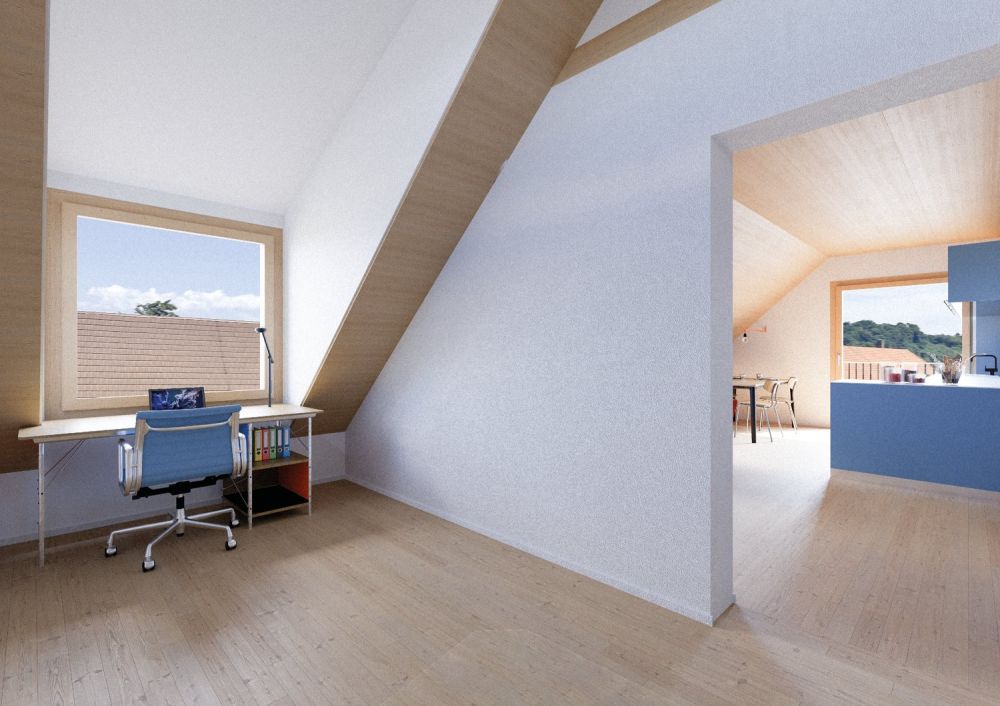 "Neubauwohnung im neu erstellten Holzhaus im Herzen des Berner Seelandes" -  Bild 3