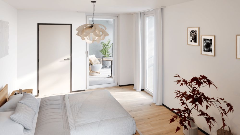 Neubau: Grosse, stilvolle 4.5-Zimmer-Wohnung mit Balkon und Loggia -  Bild 8