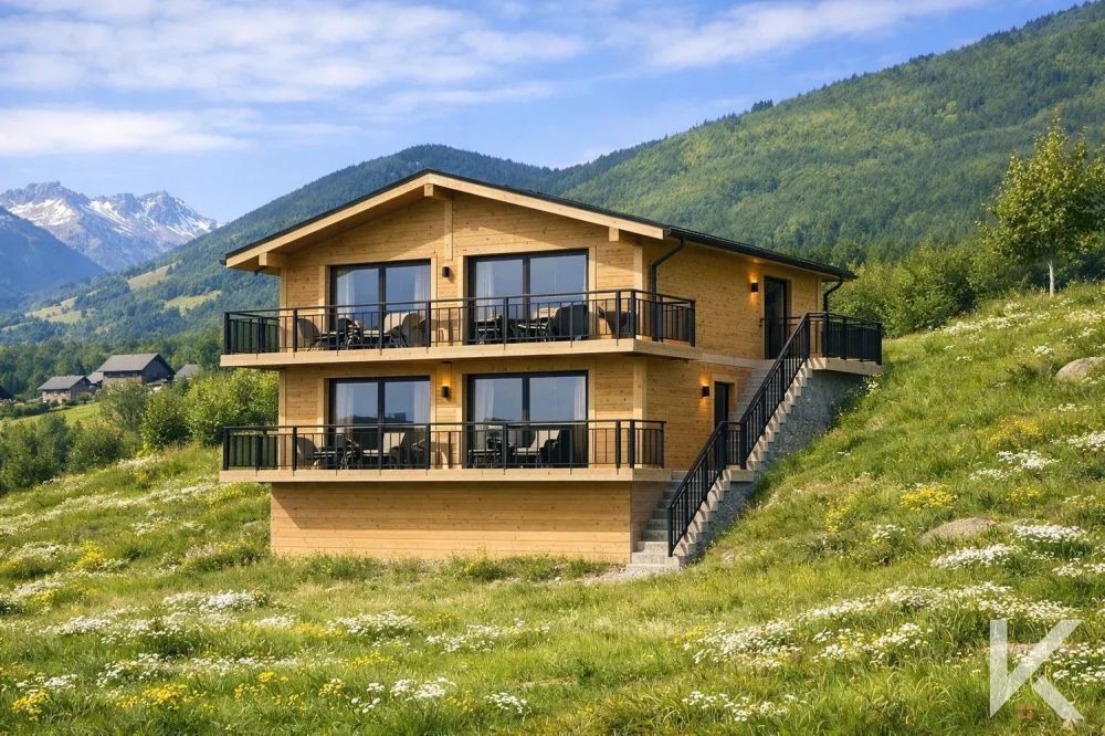 Prachtvolle 3.5-Zimmer-Wohnung in einem neu gebauten Chalet -  Bild 1
