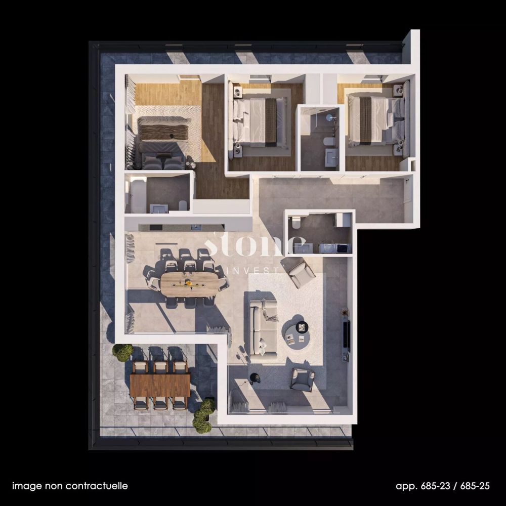 Superbe 3.5 pièces en pignon -  Bild 7