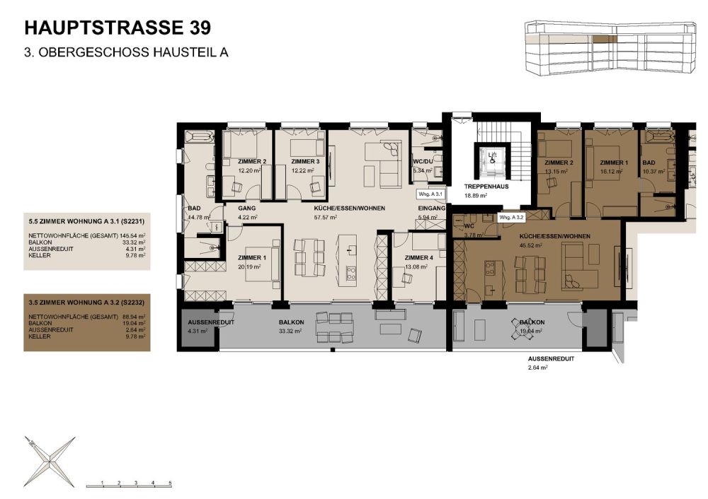 Moderne 5.5-Zimmer-Neubau-Wohnung - Bild 2