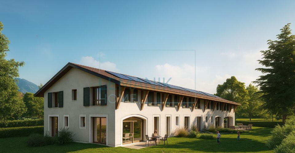 En Construction : Duplex de 5 pièces avec jardin à Troinex ; Promotion : CLOS DES HAIES - Duplex 5 pièces - image - 2