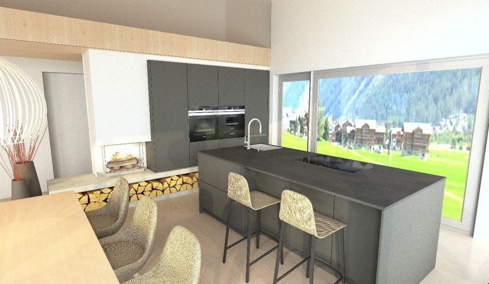 Einzigartiges Einfamilienhaus in Steg - Küchenbereich