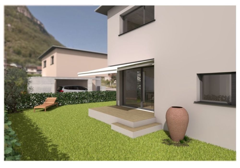 Moderna villa unifamiliare con giardino da costruire -  Bild 1