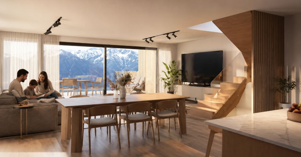 Votre future maison à Vex – Un projet pensé pour vous - Maison contiguë 4.5 pièces - image - 2