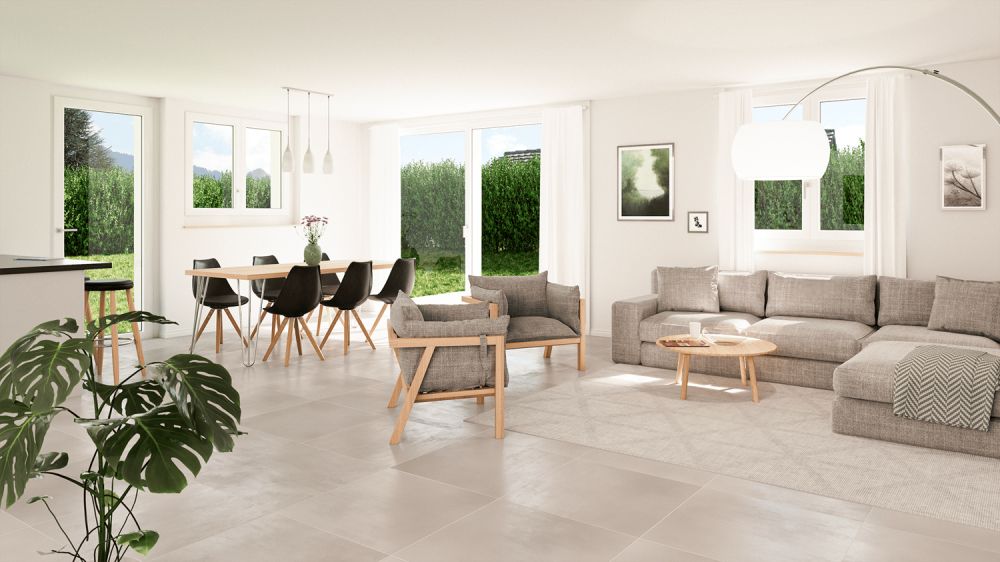 Maison mitoyenne neuve de 5.5 pièces à Marsens – dernier lot - permis de construire en force! -  Bild 6